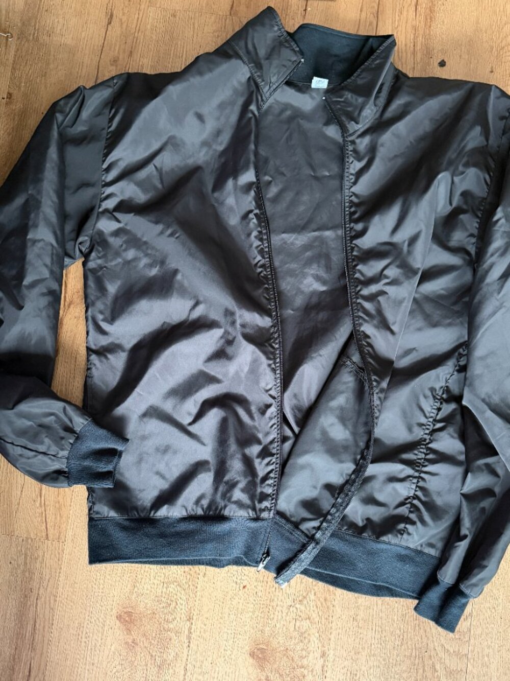 American Apparel Men's Black Windbreaker Jacket